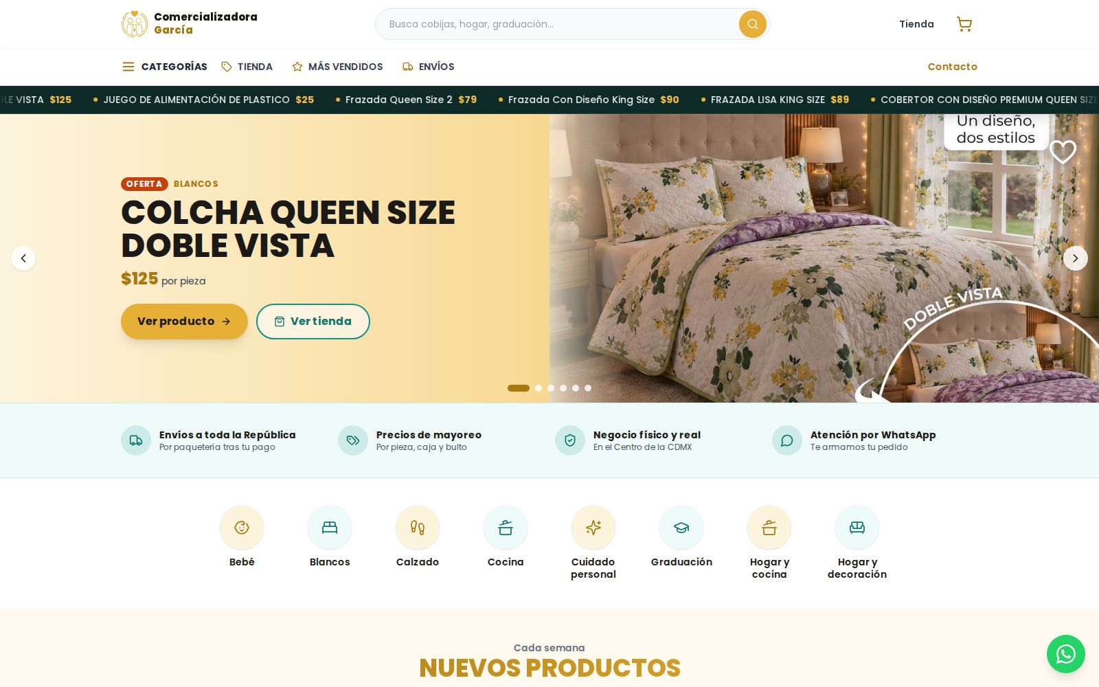 Comercializadora García — E-commerce + CRM