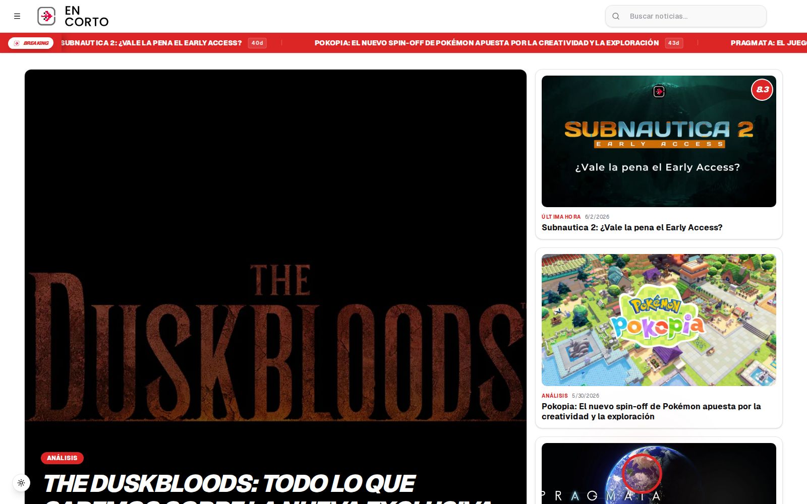 En Corto — Medio de videojuegos