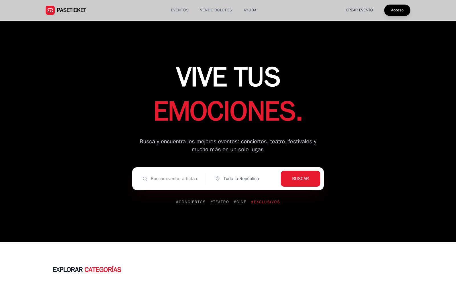 Paseticket — Venta de boletos