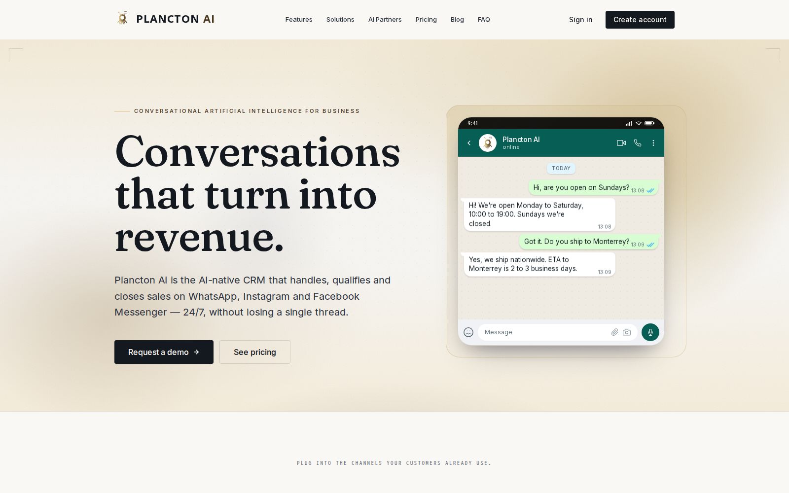 Plancton AI — Plataforma de IA
